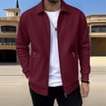 thumbnail image 1 of Cotton Jackets for Men Long Sleeve Full Zipper Shacket Lightweight Collared Early Spring Clothes 2026, 1 of 3