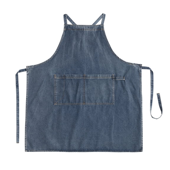 Cotton Jean Apron Denims Pinafore for Kitchen Cooking and Painting Unisex Design with Adjustable Straps