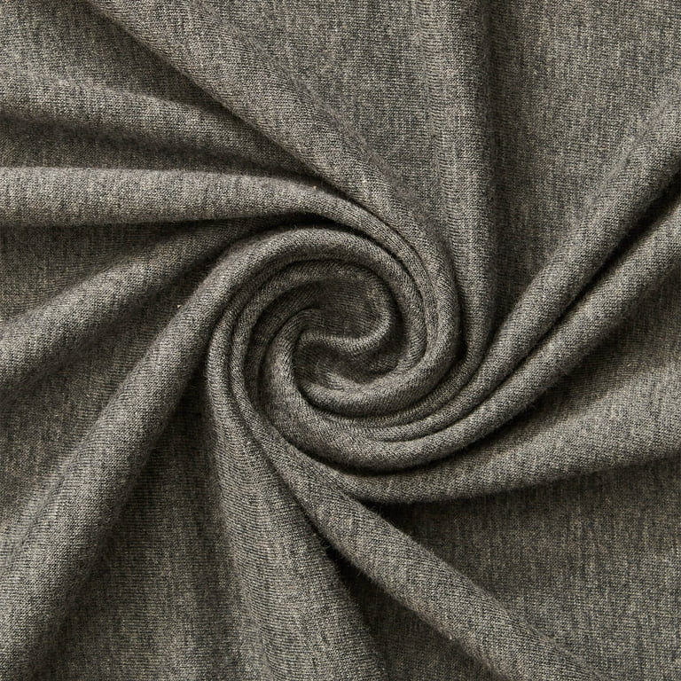 Cotton Jersey Lycra Spandex knit Stretch Fabric 58 60 wide Grey Walmart