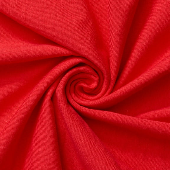 Cotton Jersey Lycra Spandex knit Stretch Fabric 58/60" wide (Red)