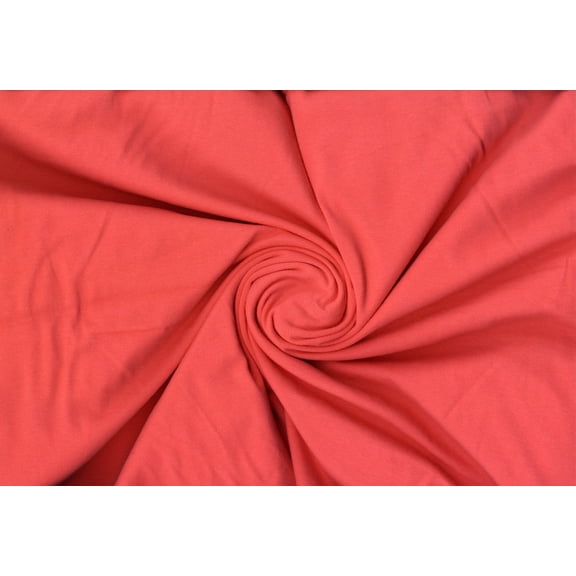 Cotton Jersey Spandex 190 GSM Knit Fabric Stretch Sewing Cotton (CORALMIST, ByYard)