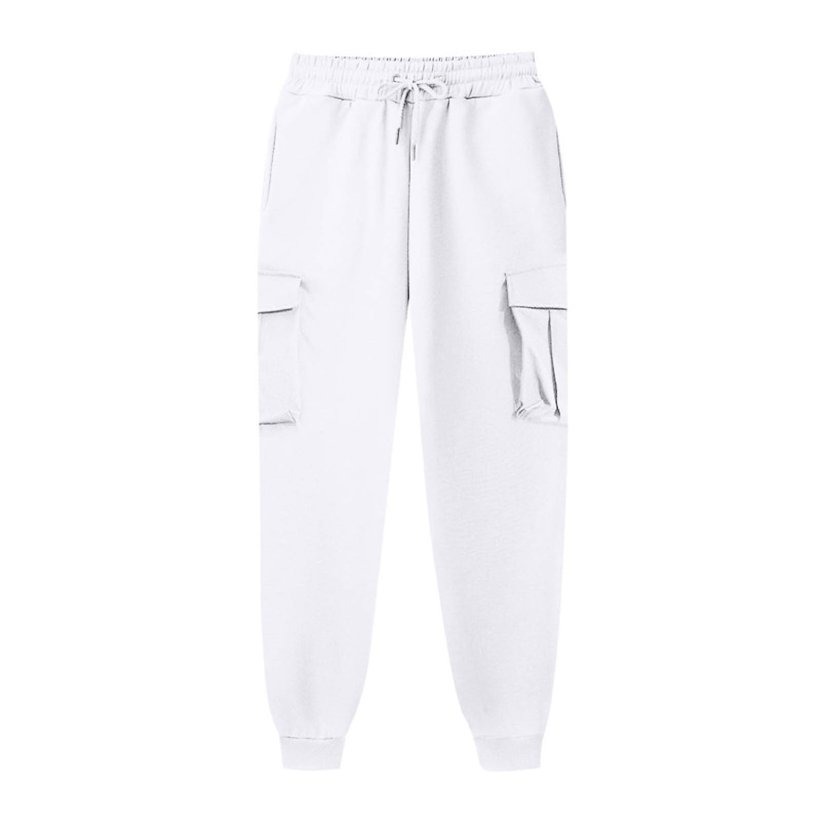 White cotton jogger sweatpants sale