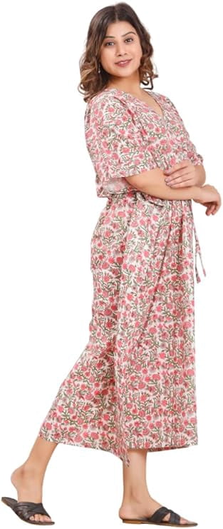 cotton indian maxi dress Wholesale Pure Cotton Long Dress Indian Block Print Sleeveless Summer for your store
