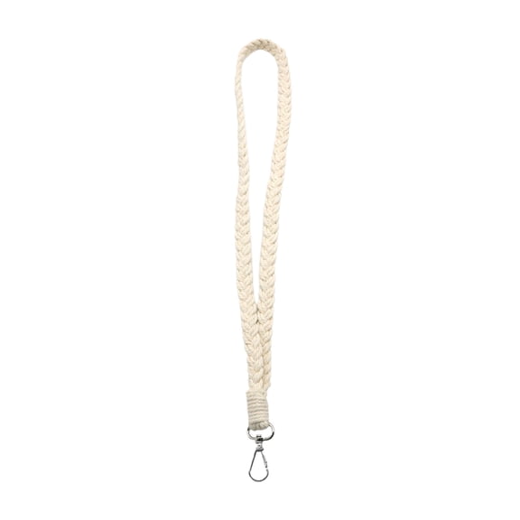 Cotton Key Holder Rope Lanyard with Reinforced Clip for Workplace Campus Office School Carrying Solution