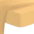 thumbnail image 1 of Cotton King Fitted Sheet Golden Yellow, 400 Thread Count 100% Long Staple Cotton Luxuirious Sateen Fitted Bed Shett Hotel Quality Soft Fully Elasticzed Deep Pocket Sheet Fits Upto 15 Inch By Pizuna, 1 of 3