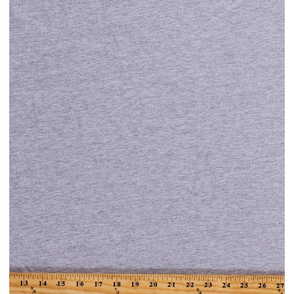 Cotton Knit Light Heather Grey 62" Wide Jersey Knit Fabric by the Yard (8055)