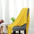 thumbnail image 1 of Cotton Knitted Cable Throw Blanket, 50" x 60", Yellow, 1 of 6