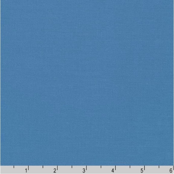Cotton Kona Cotton Solid Blue Robert Kaufman Evening Cotton Fabric Print by the Yard (K001-195EVENING)