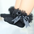 thumbnail image 1 of Cotton Lace Floral Socks for Baby Girls Ankle Bow Socks Baby Girls Princess Bowknots Socks Non Slip, 1 of 2