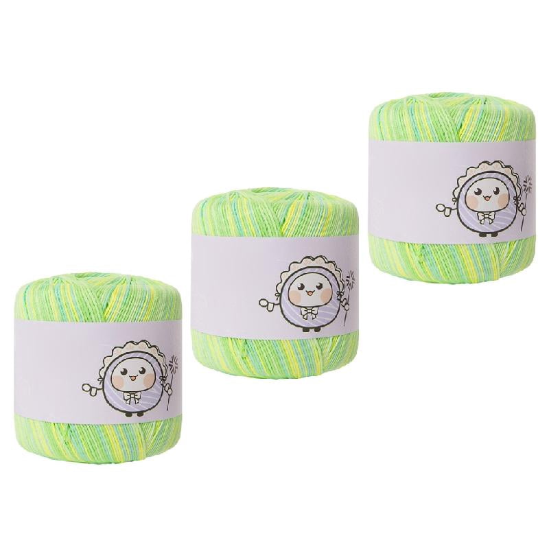 Cotton Lace Thread 3 Spools Smooth Texture For Embroidery And ...