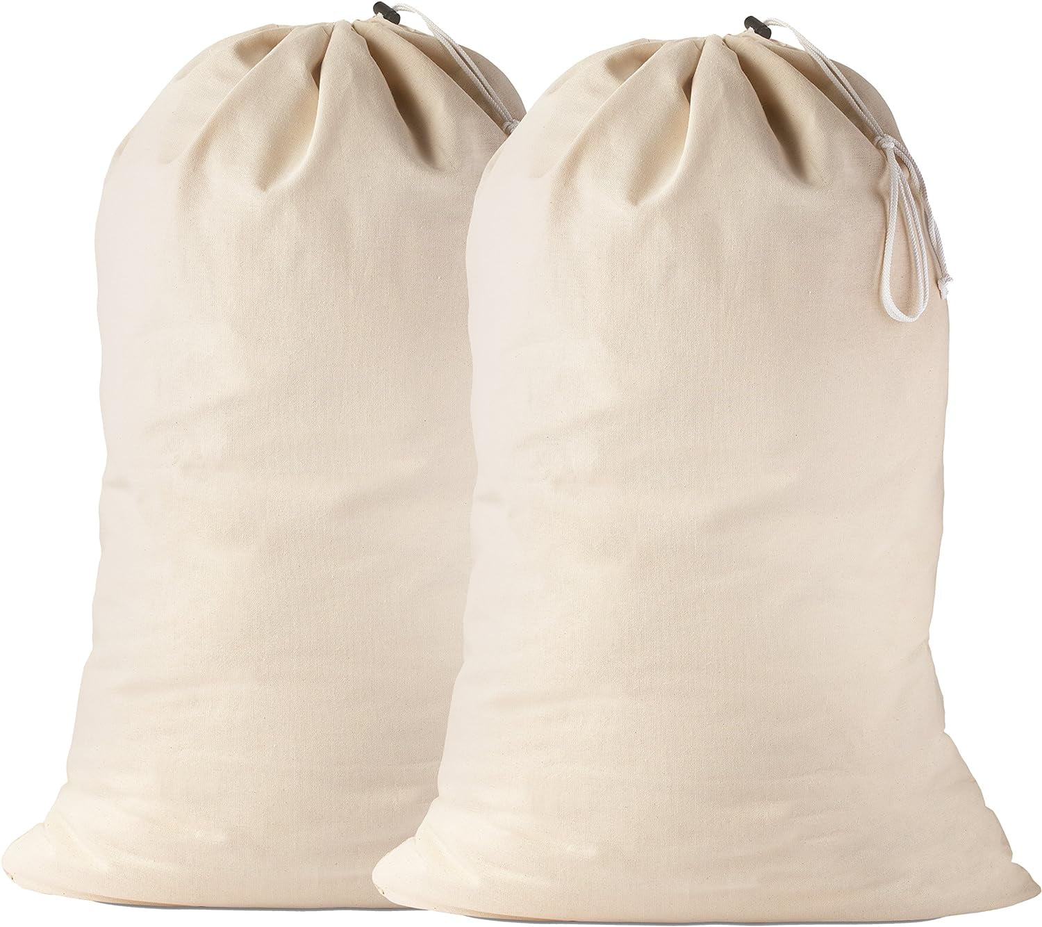 Cotton Bag, 2 Pack 24" X 36" Sturdy, 100 Cotton, Locking