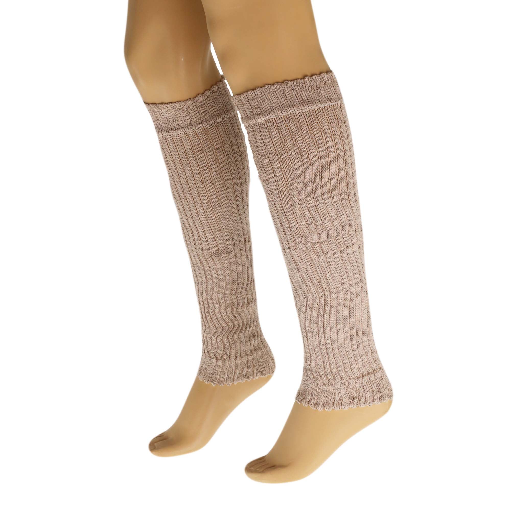 Cotton Leg Warmers for Women Black 1 Pair Knitted Retro - Walmart