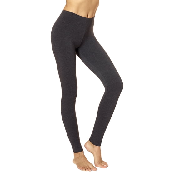 No nonsense Women's Cotton Legging, Charcoal Heather, 2X