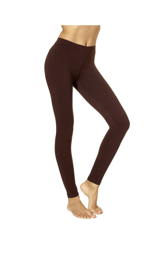 Women's Cotton Legging, Espresso, 3X
