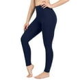 thumbnail image 1 of Cotton Leggings No Pockets Size 12, Height: 5'3" - 5'5" | 25" Inseam Navy Blue, 1 of 6