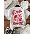 thumbnail image 1 of Cotton Letter Print Graphic Tee T Shirt Top for Summer Short Sleeve Round Neck White S-5XL, 1 of 4