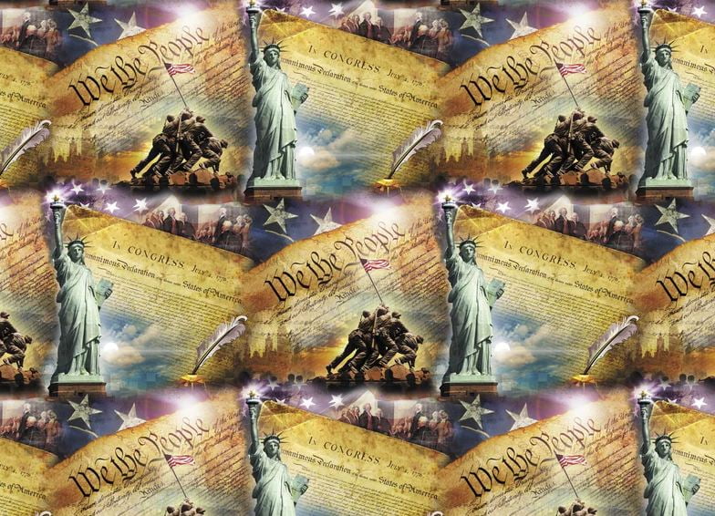 Cotton Liberty We the People Constitution Statue of Liberty USA ...