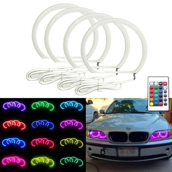 Cotton Light Halo Rings DRL LED Angel Eyes For BMW 3 5 E46/E39/E38/E36 Headlight