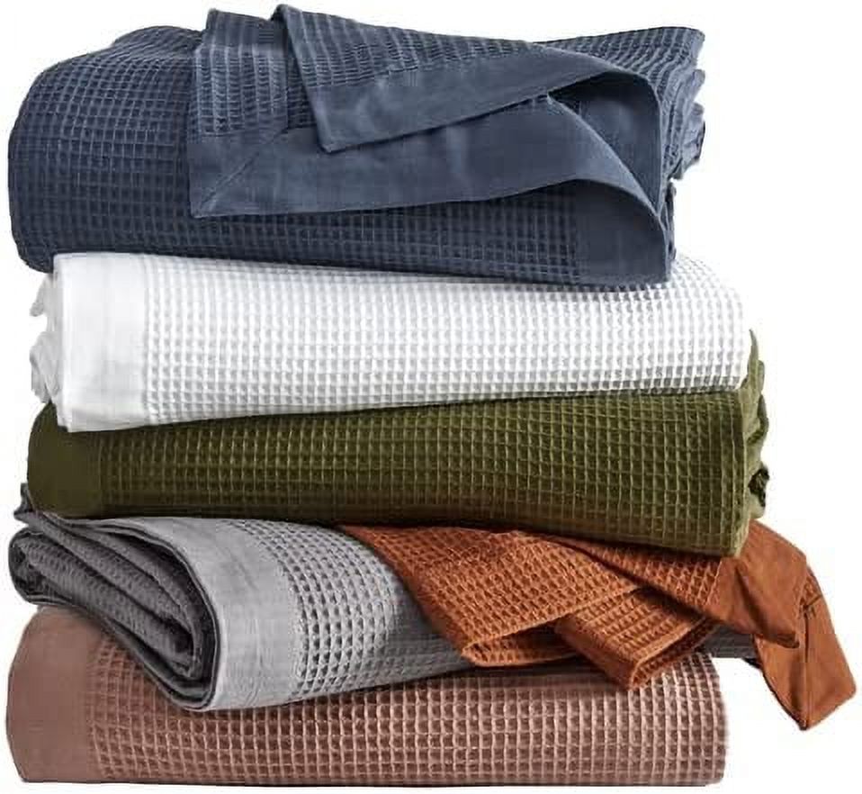 Cotton Light Weave King Blanket Lightweight and Breathable Soft
