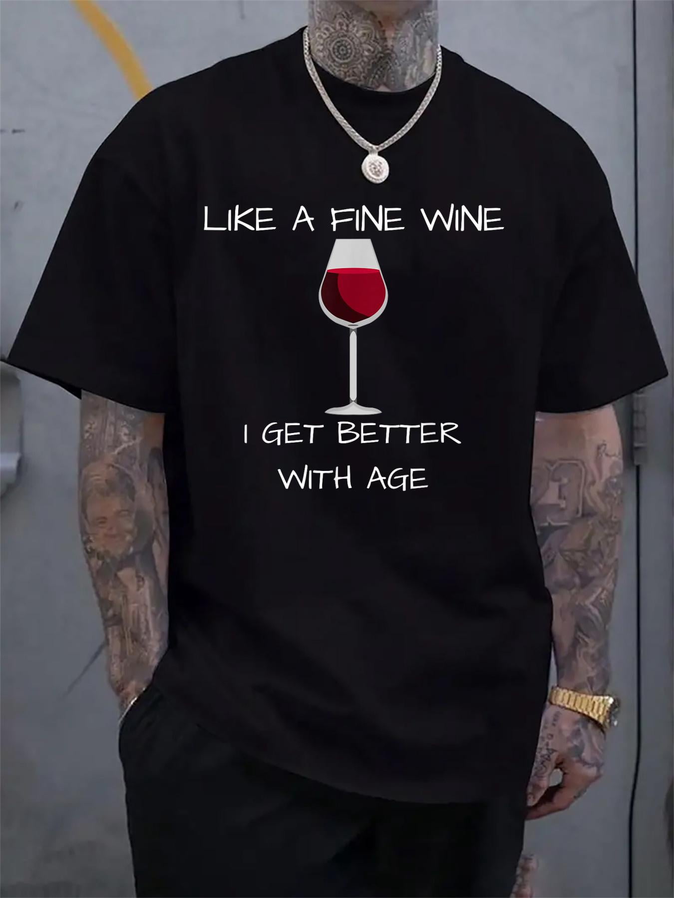 Cotton Like A Fine Wine, I Get Better With Age Shirt Men's Casual Short ...