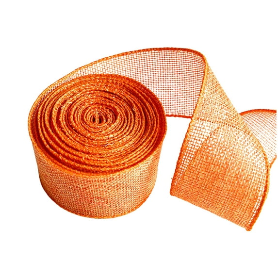 Cotton Like Bow Ribbon Fabric Strip Decor, Orange Holiday Decorations Featuring Cotton Like Ribbons Bows of 5Cm Wide Fabric Strips Available in Multiple Colors.