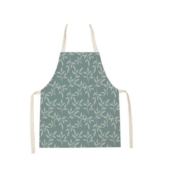 Cotton Linen Adjustable Apron for Cooking Rainproof Kitchen Bib Apron - Multicolor, 27x21 Inch, Oil-Resistant, Full Coverage