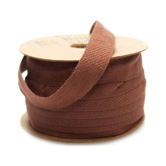 Cotton Linen Blend Fabric Ribbon, 5/8-Inch, 25 Yards