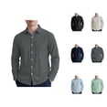 thumbnail image 1 of Cotton Linen Business Casual Dress Shirts for Men Lightweight Long Sleeve Button Down Collared Work Shirts, 1 of 5