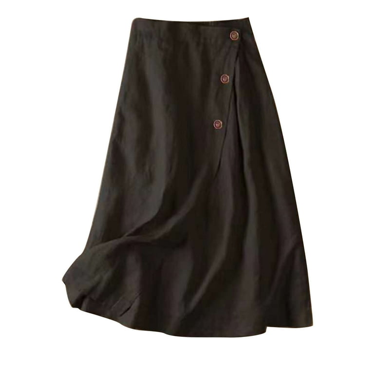 Button down flared skirt online