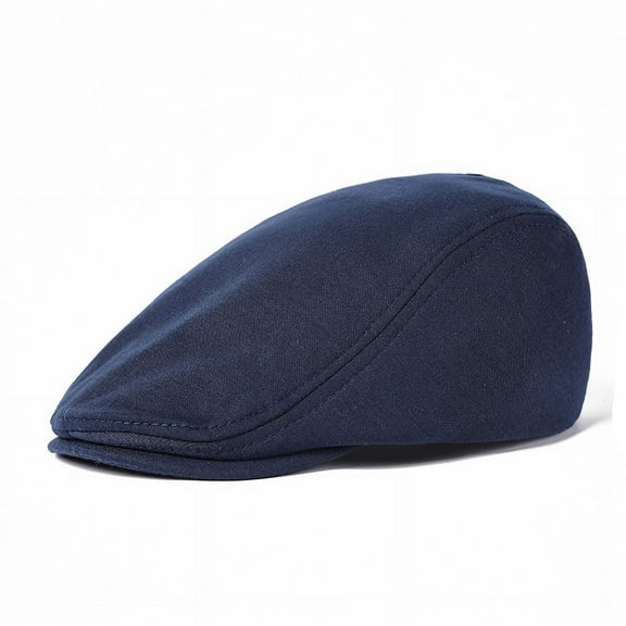 Cotton Linen Cap Beret Outdoor Travel Hat Available in a Variety of Colors Blue