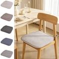thumbnail image 1 of Cotton Linen Chair Cushions with Ties - Non-Slip Seat Cushion Set Decorative Dining Chair Pads Solid Color Seat Cushion, Beige, Ccwuwei, 1 of 6