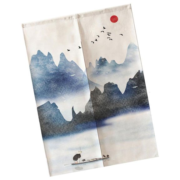 Cotton Linen Door Tapestry Doorway Curtain for Home Use Providing Privacy and Styles Window Treatments Hanging Curtain