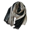 thumbnail image 1 of Cotton Linen Fashion Scarf,Gradient Two-tone Four Season Scarf Shawl Beach Gauze,Long Lightweight Travel scarf 75"×35", 1 of 6