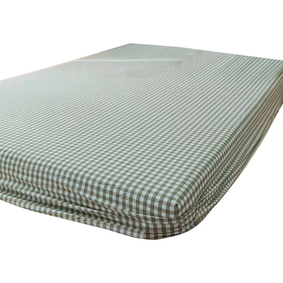 Cotton Linen Fitted Sheets Deep Pocket, Soft, Breathable, Stripe Printed Fitted Fits, Durable, Breathable and Comfy Bottom Sheet