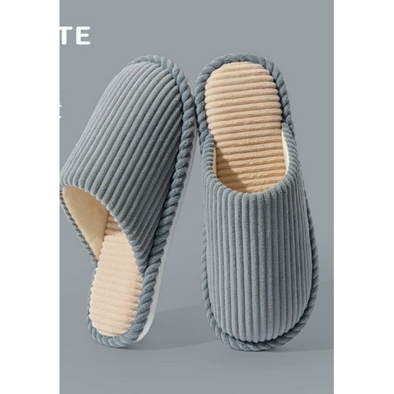 Cotton - Linen Home Slippers - Warm, Anti - Slip, Wear - Resistant, Casual Closed - Toe Slippers House Bedroom Slippers for Woman