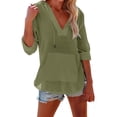 thumbnail image 1 of Cotton Linen Hoodie Zip up Essentials Hoodie Gauze Shirts Athletic Cooling Jacket with Pocket Ultra Lightweight Zip Hoodie Women Long Sleeve Hooded Sweatshirt Beach Gauze Coverup,Green,L, 1 of 6