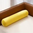 thumbnail image 1 of Cotton and Linen Long Cervical Pillow Solid Color Round Cervical Pillow Sofa Cushion Round Neck Bolster Pillows, Round Roll Cylinder Bolster Pillow with Removable Cover Designed for Neck Back, 1 of 6
