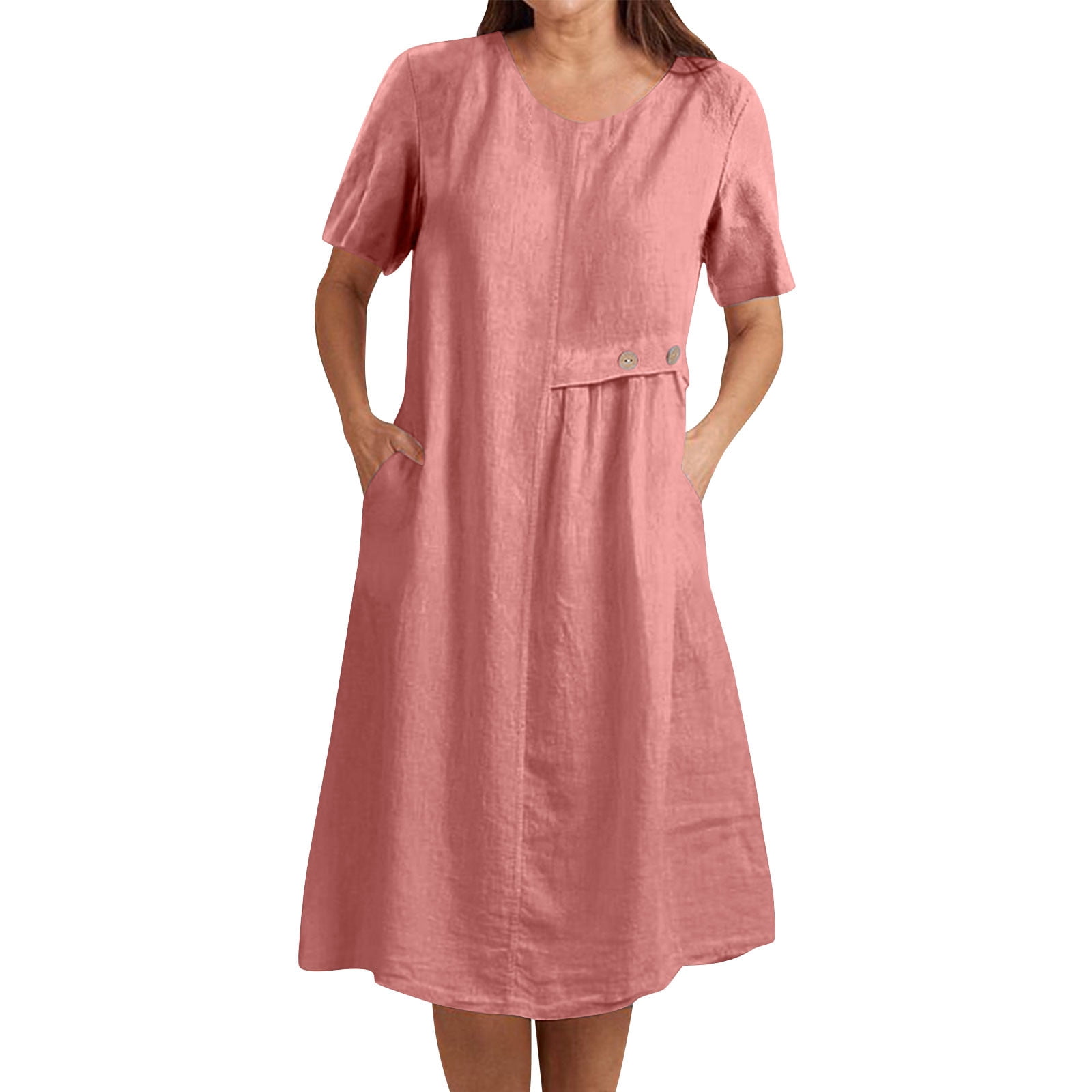 Cotton Tube Top Swing Sun Dresses main image 0