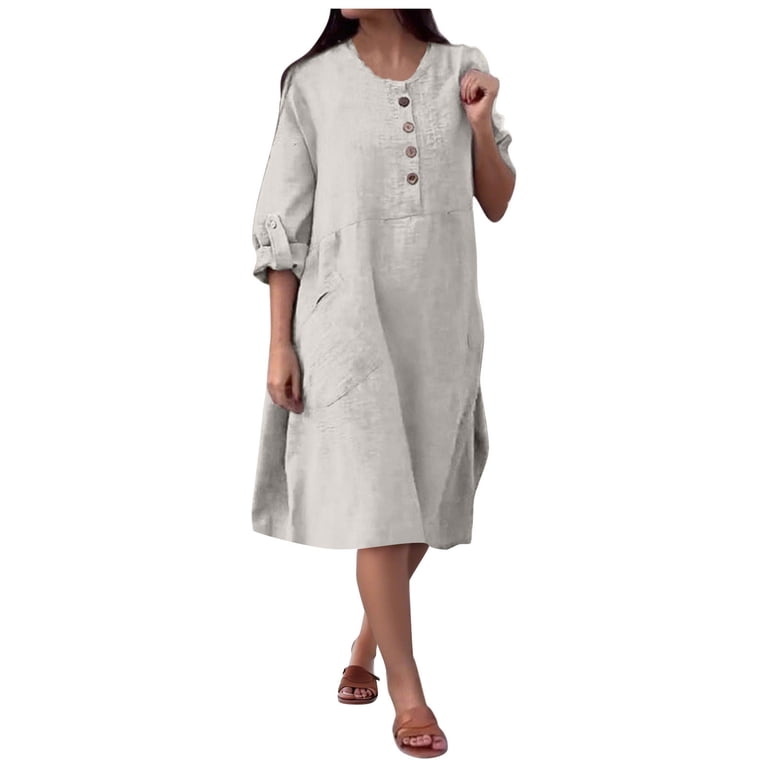 white christmas dresses Silk lounge Dress, Breathable & Lightweight – LLCompany main image 0
