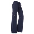 thumbnail image 1 of Cotton Linen Pants for Women Printed Capri Pant Plus Size Wide Leg Sweatpants Summer Cropped Elastic Waist Trousers, 1 of 3