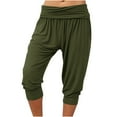 thumbnail image 1 of Women's Capri Pants Cropped Joggers with Pockets Workout Pants Athletic Boho Palazzo Trousers Bermuda Shorts, 1 of 5