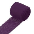 thumbnail image 1 of Uxcell Cotton Linen Ribbon Handmade Fringe Cotton Ribbon Frayed Fringe Fabric Ribbons for DIY Burgundy, 1 of 7