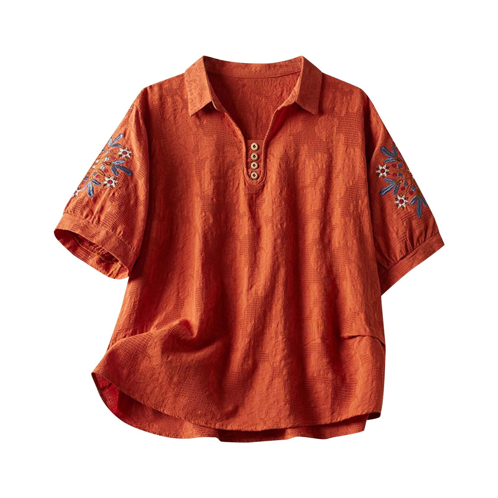 Cotton Blouse Linen Cottons Casual