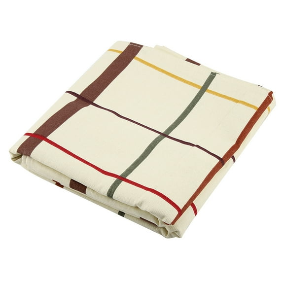 Cotton Linen Table Cover Cloth - Wipe Clean, Perfect for Party Use - 140 x 140 cm (55.1 x 55.1 in)