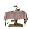 thumbnail image 1 of Cotton Linen Tablecloth Countryside Rectangle Table Cloth Multi LineHollow Out Table Cover with Tassel for Dining Table, 1 of 1