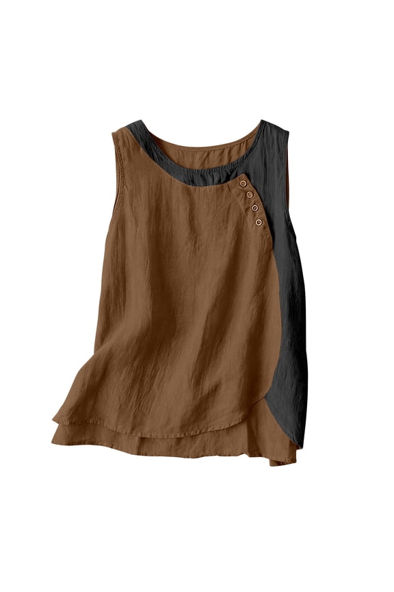 Cotton Linen Tank Tops,Cotton Gauze Clothing For Women Sleeveless Cotton Tops Yoga Tank Tops Camisoles For Women Exercise Tank Half Camisoles For Women Gym Tank Tops Linen Cami