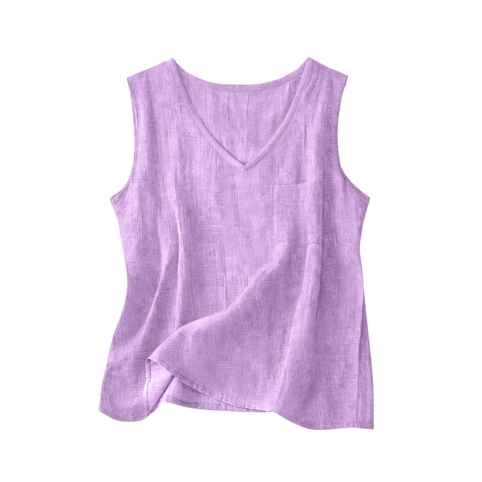 Cotton Linen Tank Tops for Women Sleeveless V Neck Gauze Shirts Dressy ...