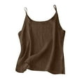 thumbnail image 1 of Cotton Linen Tank Tops for Women Spaghetti Strap Sleeveless Camisole Summer Loose Fit Light Weight Gauze Shirts 2026, 1 of 5