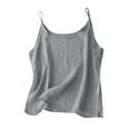 thumbnail image 1 of Cotton Linen Tank Tops for Women Spaghetti Strap Sleeveless Camisole Summer Loose Fit Light Weight Gauze Shirts, 1 of 6