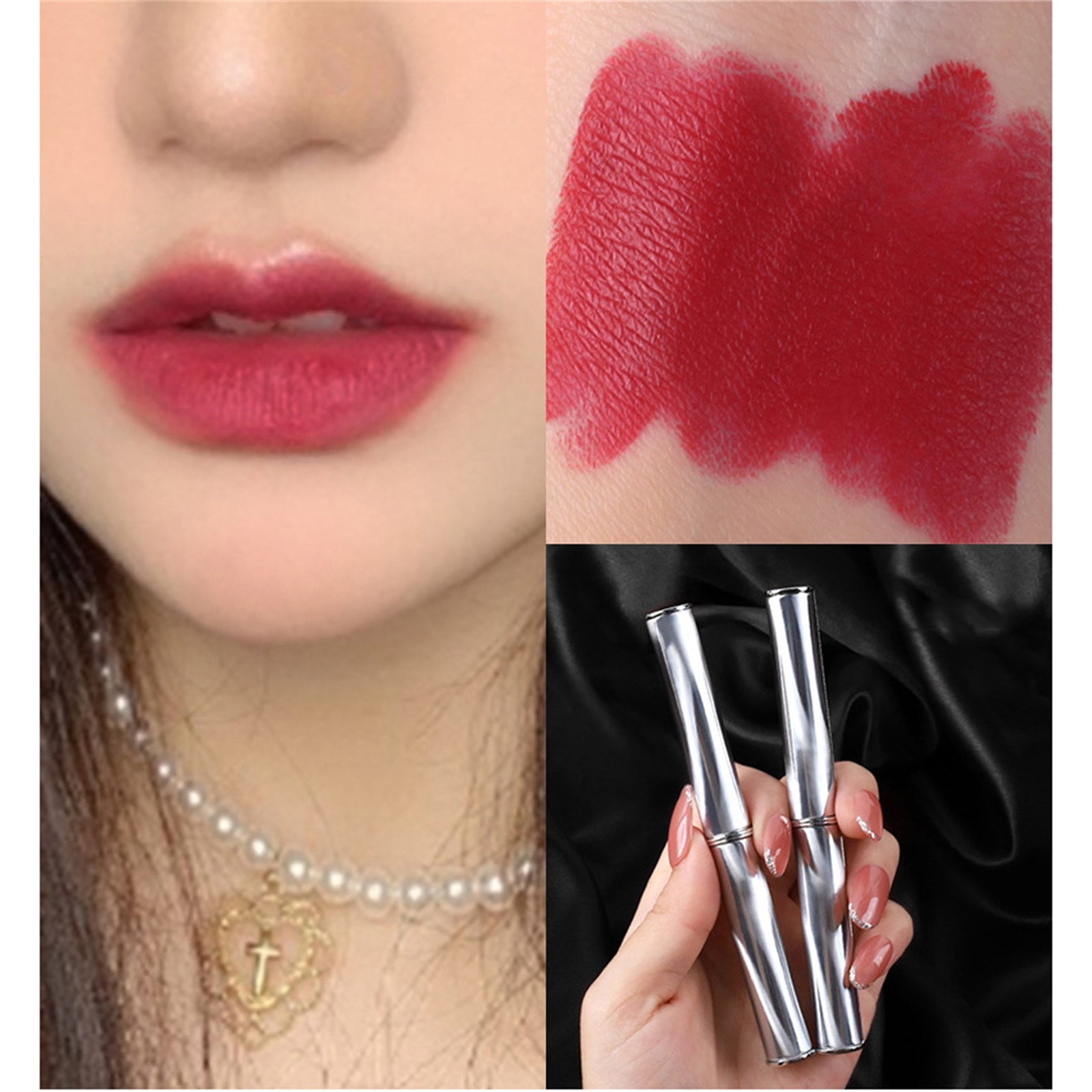 Cotton Lip Stain Still Lipstick Cheek Stain Glitter Gloss 54 Lip Liner ...